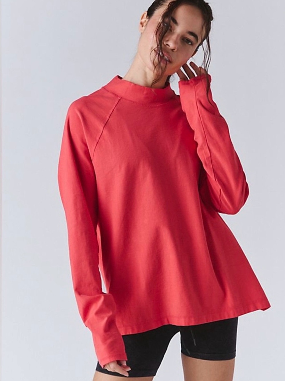 NWT Free People Movement Restoration Layering Top-Victory Red
